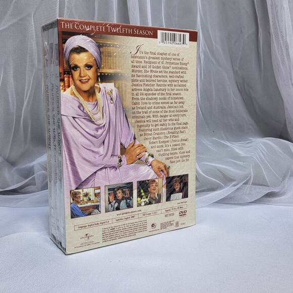 Murder She Wrote The Complete Twelfth Season 5-Disc DVD Set Murder Mysteries NEW - Picture 3 of 5